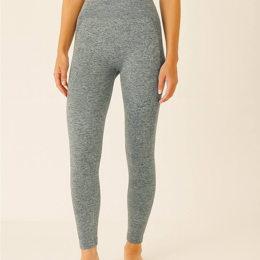 NEW Gymshark High Waisted Flex Leggings – Charcoal Marl / Pastel Grape (XS)